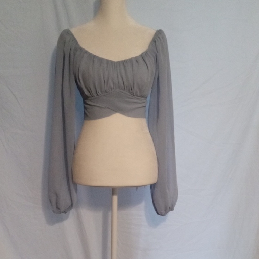 Windsor  Crop Ruched Blouse